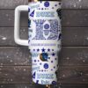 Durable Duke-themed mug with basketball and team logo.