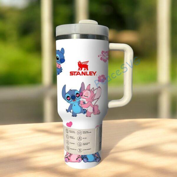Cartoon Alien Couple 40oz Tumbler, Valentine's Day Gift