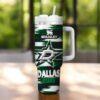 Dallas Stars 40oz Tumbler, Ice Hockey Fan Tumbler, Game Day Drinkware