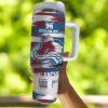 Colorado Hockey 40oz Tumbler, Ice Hockey Fan Cup, Game Day Drinkware - Image 4