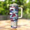 Colorado Hockey 40oz Tumbler, Ice Hockey Fan Cup, Game Day Drinkware - Image 5
