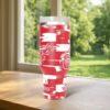 Detroit Red Wing 40oz Tumbler, Ice Hockey Fan Tumbler, Game Day Drinkware - Image 4