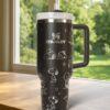 Laser Engraved Puppy Dog 40?oz Tumbler , Custom with Name - Image 5