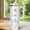 Laser Engraved Puppy Dog 40?oz Tumbler , Custom with Name - Image 2