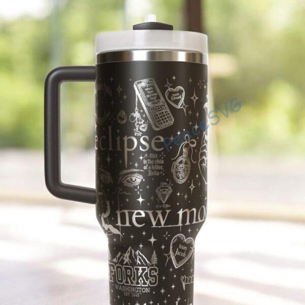 Alternative view of Twilight 40oz Tumbler Laser Engraved , Vampire Movie Mug Gift for Her or Him