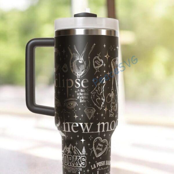 Alternative view of Twilight 40oz Tumbler Laser Engraved , Vampire Movie Mug Gift for Her or Him