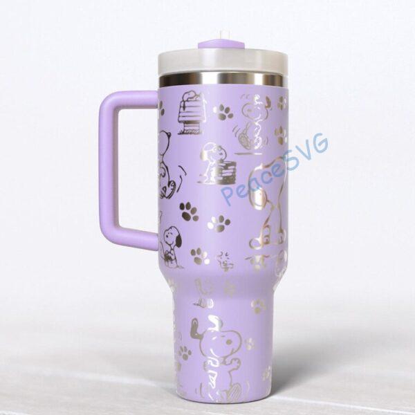 Alternative view of Cartoon Puppy Dog 40oz Tumbler Laser Engraved Gift for Her or Him
