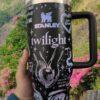 40oz Twilight Tumbler Cup, Vampire Wolf Romance Cup Stainless Steel Gift