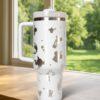 Custom Jasmine 40oz Tumbler Laser Engraved , Disney Princess Cup Handle Stainless Steel Tumbler - Image 5