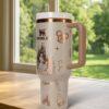Custom Jasmine 40oz Tumbler Laser Engraved , Disney Princess Cup Handle Stainless Steel Tumbler - Image 10