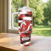 New Jersey Devils 40oz Tumbler, Ice Hockey Fan Tumbler, Game Day Drinkware - Image 2