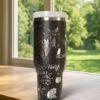 Wizard 40oz Laser Engraved Tumbler, Insulated Stainless Steel Drinkware for Hot/Cold Beverages - Image 3