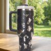Jasmine 40oz Tumbler Laser Engraved , Princess Cup Handle Stainless Steel Tumbler - Image 6