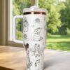 Custom Princess Tiana 40oz Tumbler Laser Engraved , Disney Cup Handle Stainless Steel Tumbler - Image 6