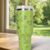 Custom Princess Tiana 40oz Tumbler Laser Engraved , Disney Cup Handle Stainless Steel Tumbler - Image 3