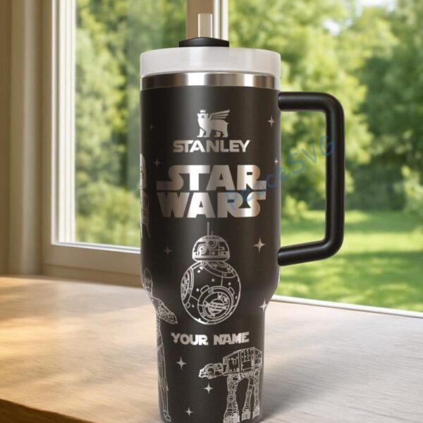 Custom star wars 40oz tumbler laser engraved stainless steel