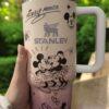 Mickey Minnie Tumbler 40oz, Personalized Disney Couples Coffee Tumbler, Valentine Gift