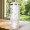Custom Princess Cinderella Disney Tumbler 40oz Gift for Her, Stainless Steel Insulated Cup - Image 5