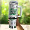 Dallas stars 40oz Tumbler, Ice Hockey Fan Tumbler, Game Day Drinkware - Image 3