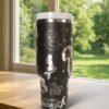 Personalized Little Mermaid Laser Engraved Tumbler, 30oz/40oz Stainless Steel Tumbler - Image 6