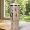 Personalized Little Mermaid Laser Engraved Tumbler, 30oz/40oz Stainless Steel Tumbler - Image 8