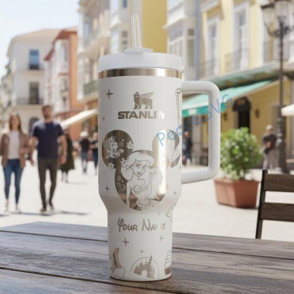 Personalized Little Mermaid Laser Engraved Tumbler, 30oz/40oz Stainless Steel Tumbler