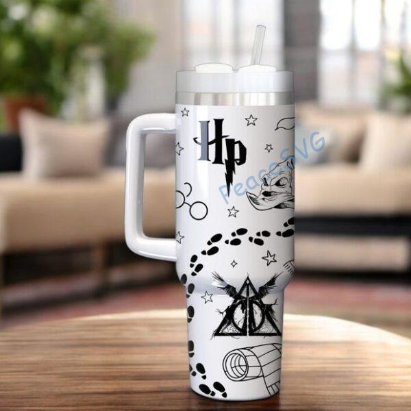 Alternative view of Wizard 40oz Tumbler Laser Engraved, Insulated Stainless Steel Drinkware for Hot Cold Beverages