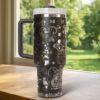 Customized Mouse Minnie Tumbler 40oz Laser Engraved, Disney Couples Coffee Tumbler, Valentine Gift - Image 8