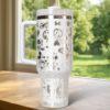 Customized Mouse Minnie Tumbler 40oz Laser Engraved, Disney Couples Coffee Tumbler, Valentine Gift - Image 2