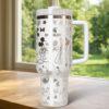 Customized Mouse Minnie Tumbler 40oz Laser Engraved, Disney Couples Coffee Tumbler, Valentine Gift