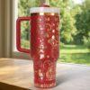Customized Mouse Minnie Tumbler 40oz Laser Engraved, Disney Couples Coffee Tumbler, Valentine Gift - Image 6