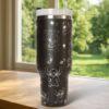 Laser Engraved Blue Alien Tumbler40oz Stainless Steel Travel Cup - Image 5