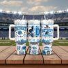 Personalized Detroit Football 40oz Stainless Tumbler With Handle, Printed Football Game Day Mug - Image 2