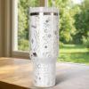 Dog Lover 40oz Tumbler Laser  Engraved , personalized gift for her - Image 6