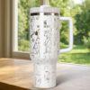 Dog Lover 40oz Tumbler Laser  Engraved , personalized gift for her - Image 5