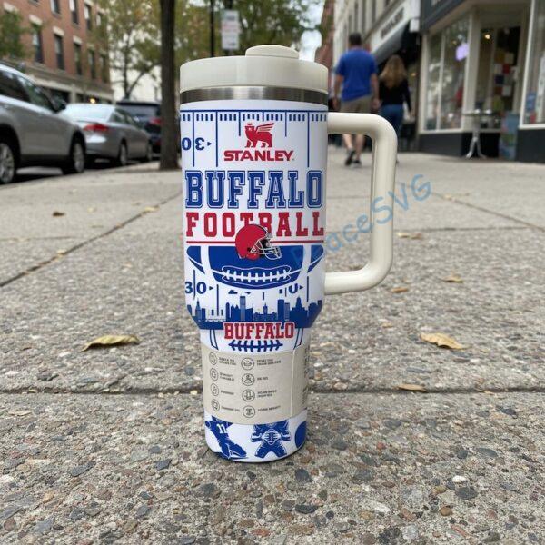 Personalized Buffalo Football 40oz Tumbler With Handle Gift For Him and Her
