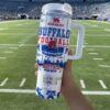Personalized Buffalo Football 40oz Tumbler With Handle Gift For Him and Her - Image 4