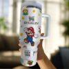 Super Mario 40oz Tumbler, Tumbler With Lid and Straw