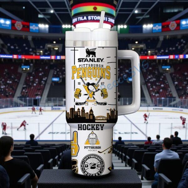 Pittsburgh Penguins 40 oz Tumbler with Straw, Gift for him, hockey coach gift