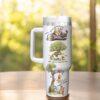 Winnie the Pooh 40oz Tumbler , Quencher Vintage and Classic Pooh Bear Cup - Image 3