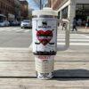 Personalized Carolina Hurricane Hockey 40oz Tumbler With Handle, Hockey Gift For Fan - Image 2