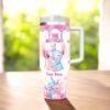 Valentine Blue Alien And Angel Valentine 40oz Tumbler Gift For Her