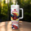 Custom Spiderman 40oz Tumbler, Spider Cup Gift, Superhero Handle Stainless Steel Tumbler - Image 2