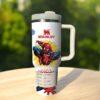 Custom Spiderman 40oz Tumbler, Spider Cup Gift, Superhero Handle Stainless Steel Tumbler - Image 5