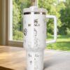 Custom Tiana 40oz Tumbler Laser Engraved , Princess Cup Handle Stainless Steel Tumbler - Image 5