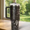 Laser Engraved Lion King 40oz Tumbler , Insulated Hot And Cold Cup - Image 4