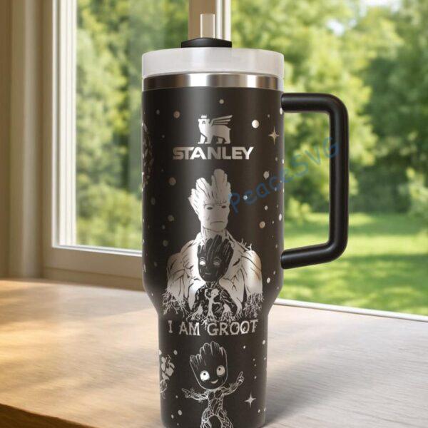 Groot 40oz Tumbler Laser Engraved , Personalized Made Cup, Guardians Tree Man