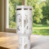 Laser Engraved Wizard 40oz Tumbler ,  Wizard Castle cup - Image 5