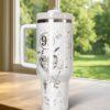 Laser Engraved Wizard 40oz Tumbler ,  Wizard Castle cup - Image 6