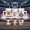 Custom Name Chicago Hockey 40oz Tumbler With Handle, Vegas Hockey Gift For Fan - Image 2